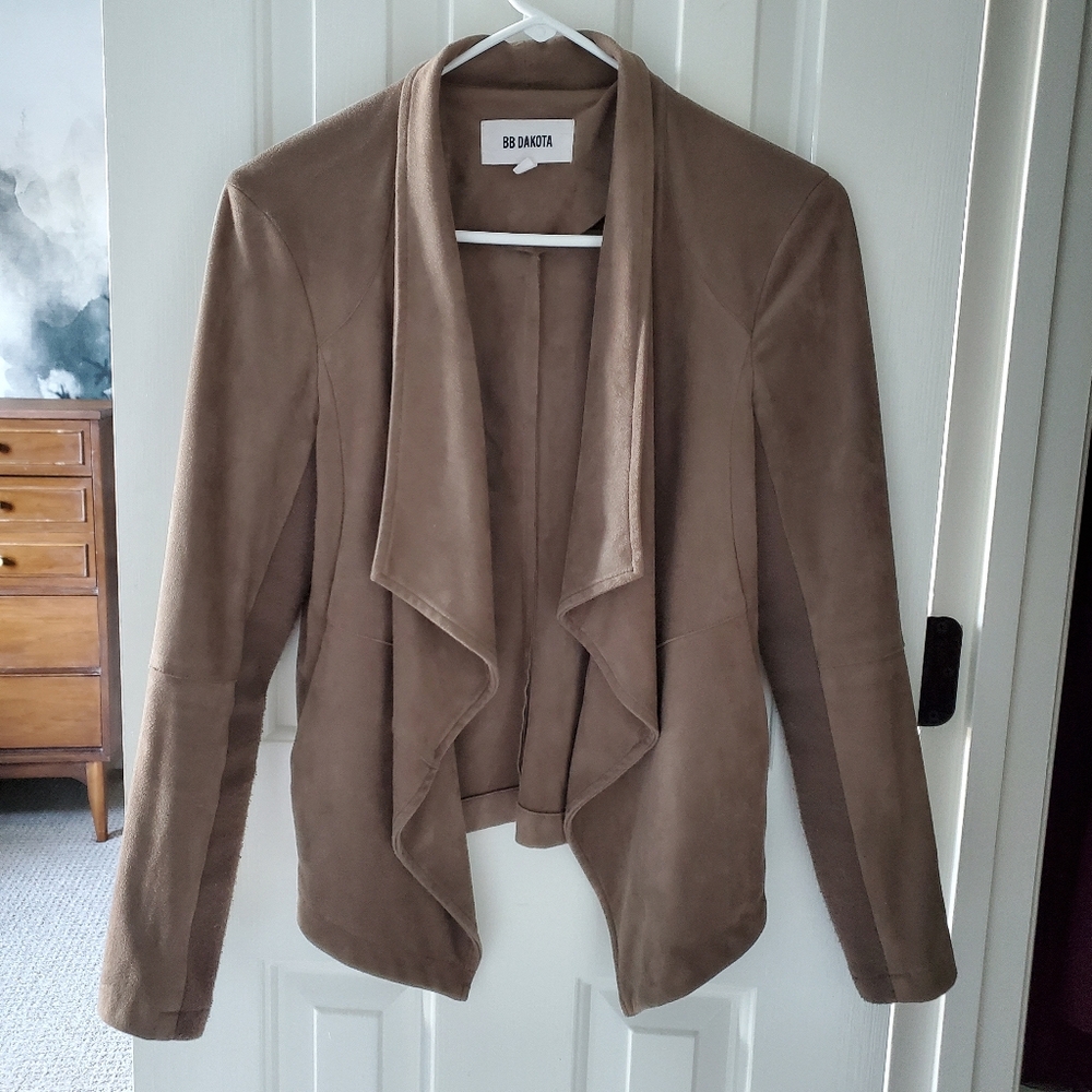 🔥 BB Dakota Wade Faux Suede Jacket, Brown (S)